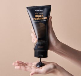 [TREATROOM] The More Black Treatment 310ml - Hair-Toning Black Coating, 5 Peptides for Softness, Nourishes Hair & Scalp with Herbal Extracts - Made in Korea